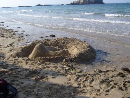 notre chateau de sable!